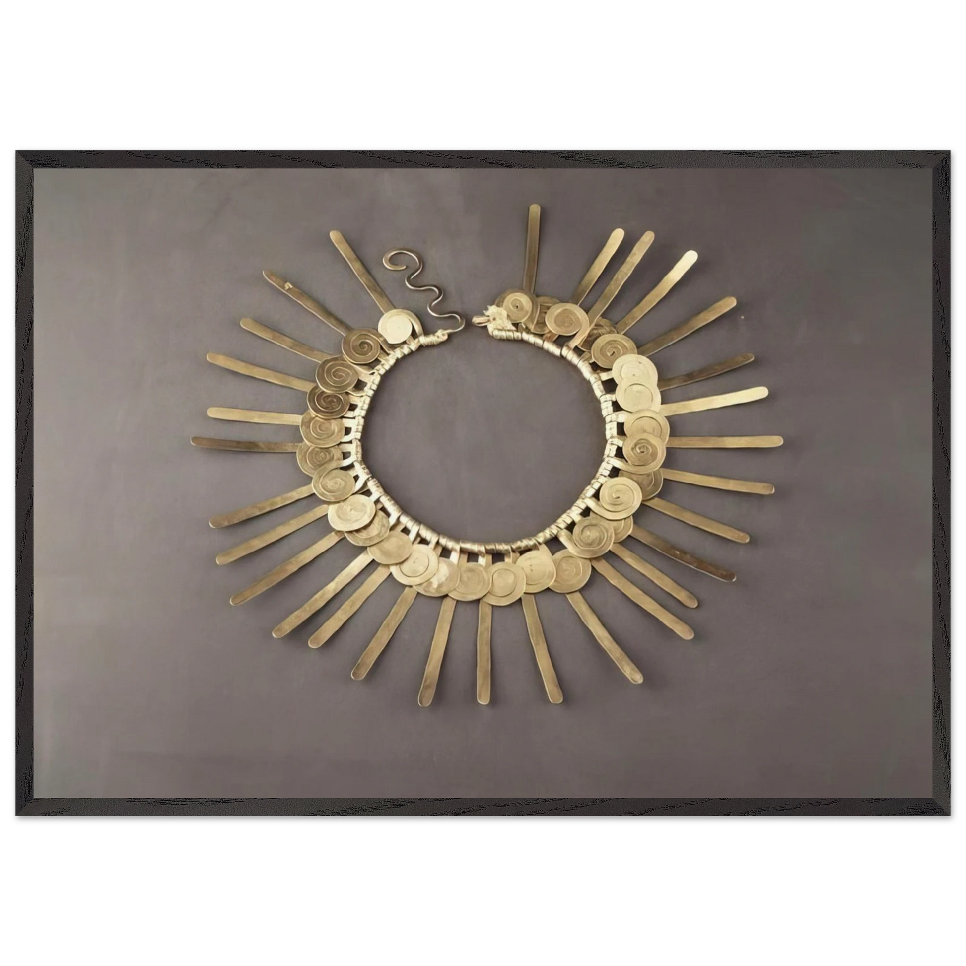 NECKLACE 1937 - Alexander Calder Framed Art Print – Black Wooden Frame - Default Title - -Framed Art Print