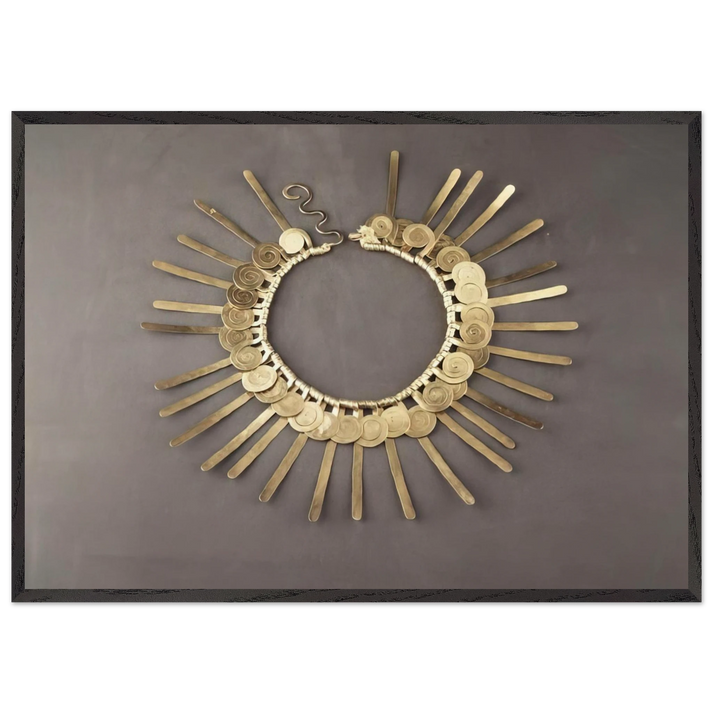 NECKLACE 1937 - Alexander Calder 70x100 cm / 28x40 inches Framed Art Print – Black Wooden Frame