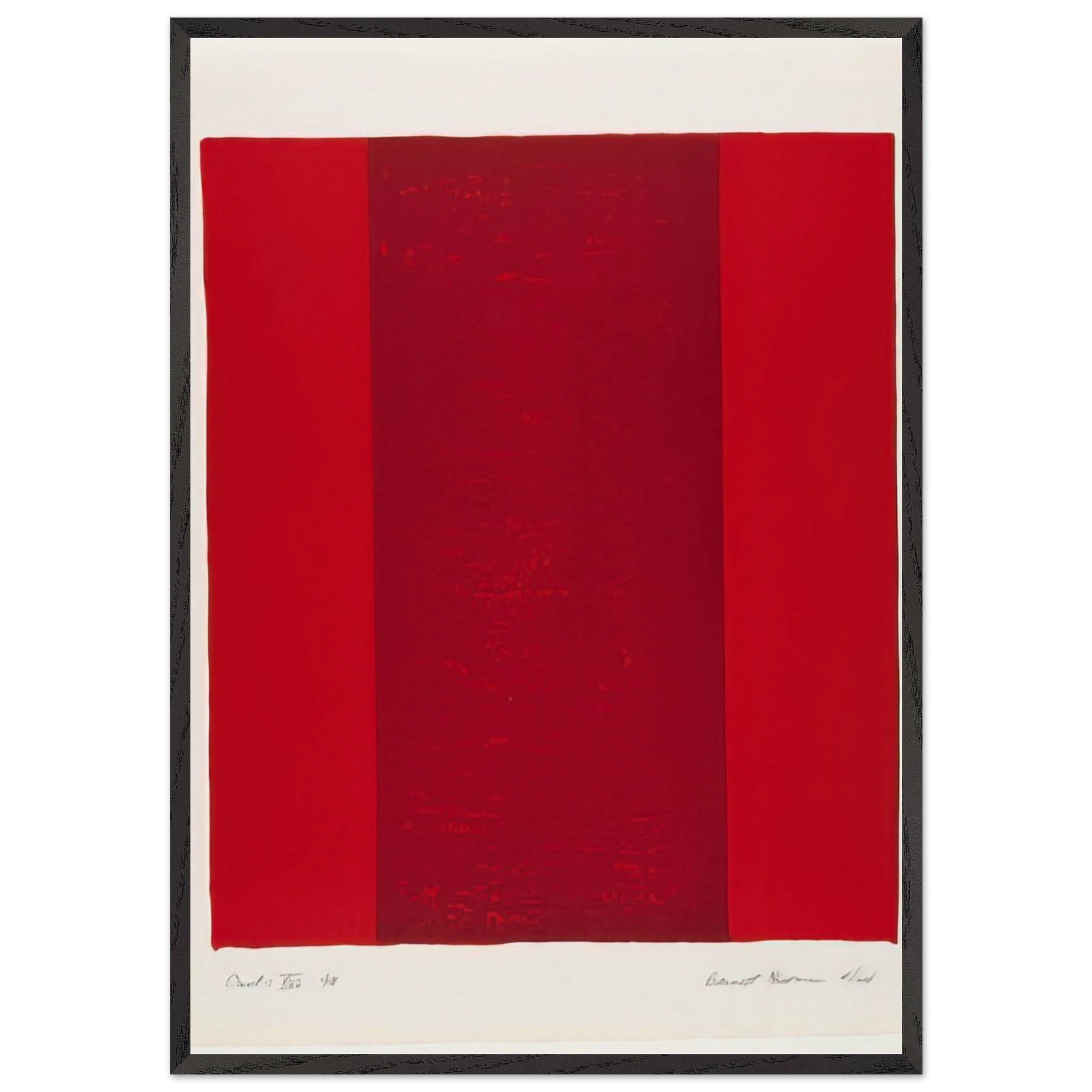 Canto XVI - Barnett Newman Framed Art Print – Black Wooden Frame - Default Title - -Framed Art Print