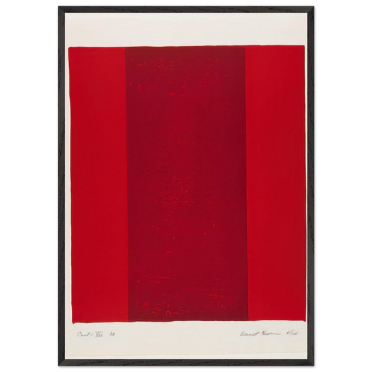 Canto XVI - Barnett Newman Framed Art Print – Black Wooden Frame - Default Title - -Framed Art Print