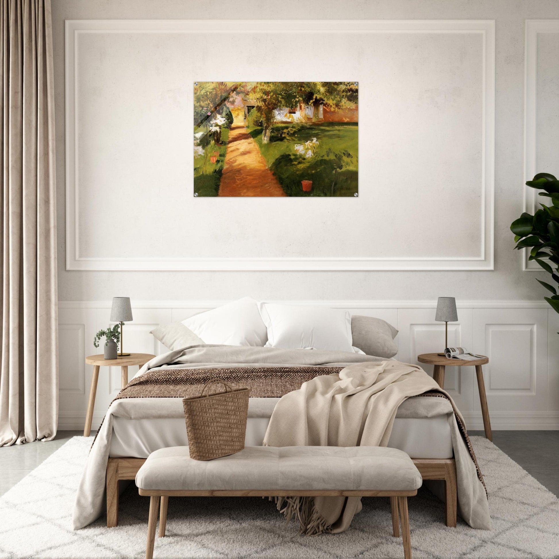 Millet's Garden - John Singer Sargent Acrylic Print - 70x100 cm / 28x40″ inches