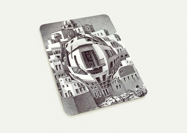 BALCONY By MC Escher Pack of 10 Post Cards | MC Escher Post Cards | A6 (10.5 x 14.8 cm) - 4.1 x 5.8 inches