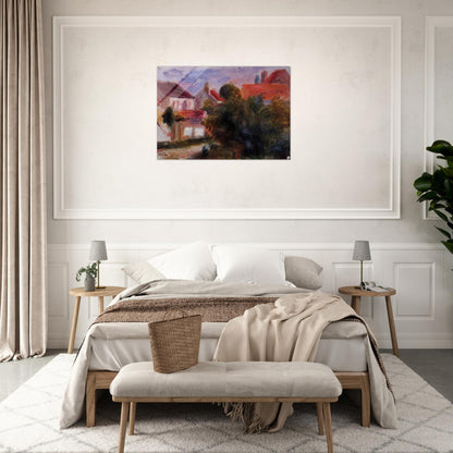 Street in Essoyes - Pierre-Auguste Renoir Acrylic Print - 70x100 cm / 28x40″ inches