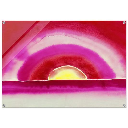 Sunrise - Georgia O'Keeffe Acrylic Print - 70x100 cm / 28x40″ inches | Georgia O'Keeffe Wall Art | Georgia O'Keeffe Prints