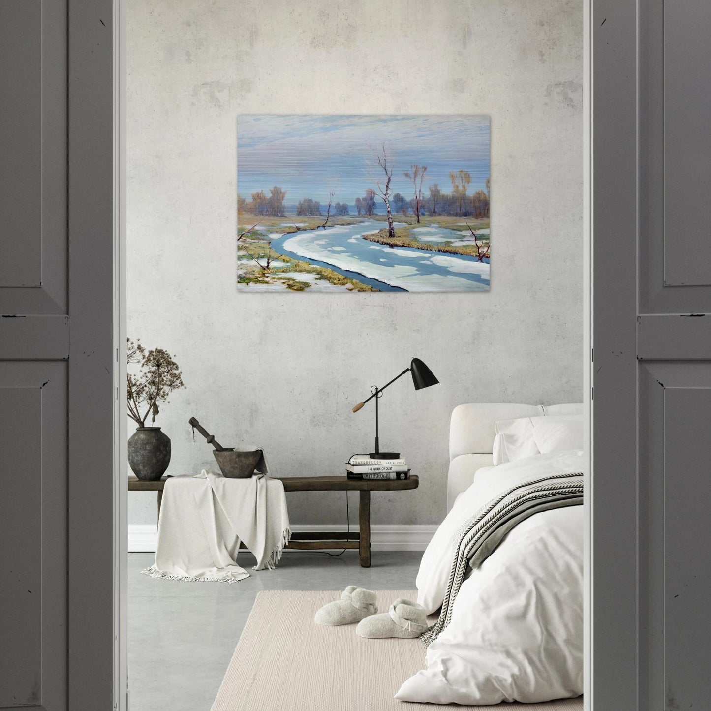 Early spring - Arkhyp Kuindzhi Brushed Aluminum Print - 70x100 cm / 28x40 inches | Arkhyp Kuindzhi Aluminum Print | Arkhyp Kuindzhi Prints