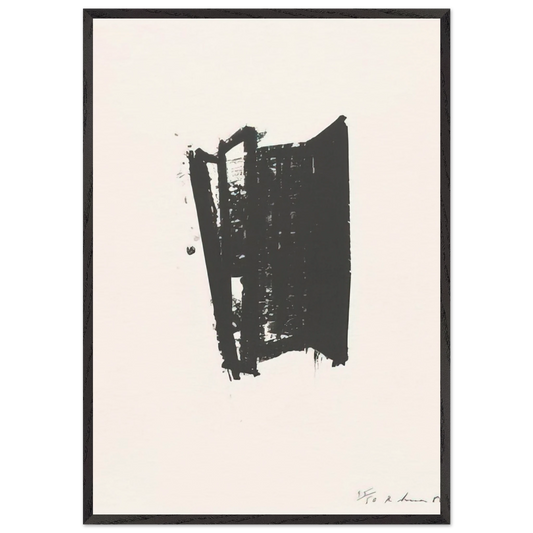 SKETCH 6 1981 - Richard Serra Framed Art Print – Black Wooden Frame - Default Title - -Framed Art Print
