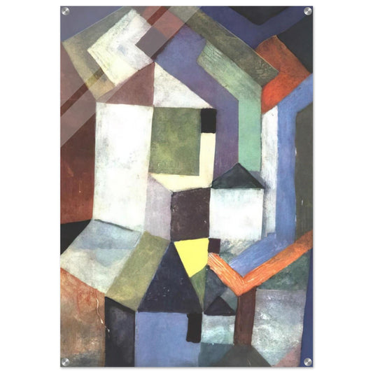 PIOUS NORTHERN LANDSCAPE 1917 - Paul Klee Acrylic Print - 70x100 cm / 28x40″ inches | Paul Klee Wall Art | Paul Klee Prints