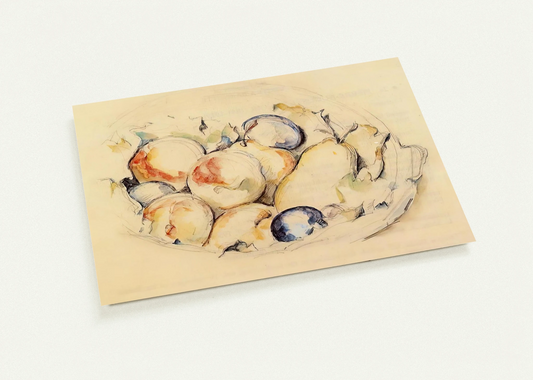 Fruits By Paul Cézanne Pack of 10 Post Cards | Paul Cézanne Post Cards | A6 (10.5 x 14.8 cm) - 4.1 x 5.8 inches
