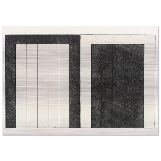 For Caroline - 1977 - Brice Marden Brushed Aluminum Print - 70x100 cm / 28x40 inches | Brice Marden Aluminum Print | Brice Marden Prints