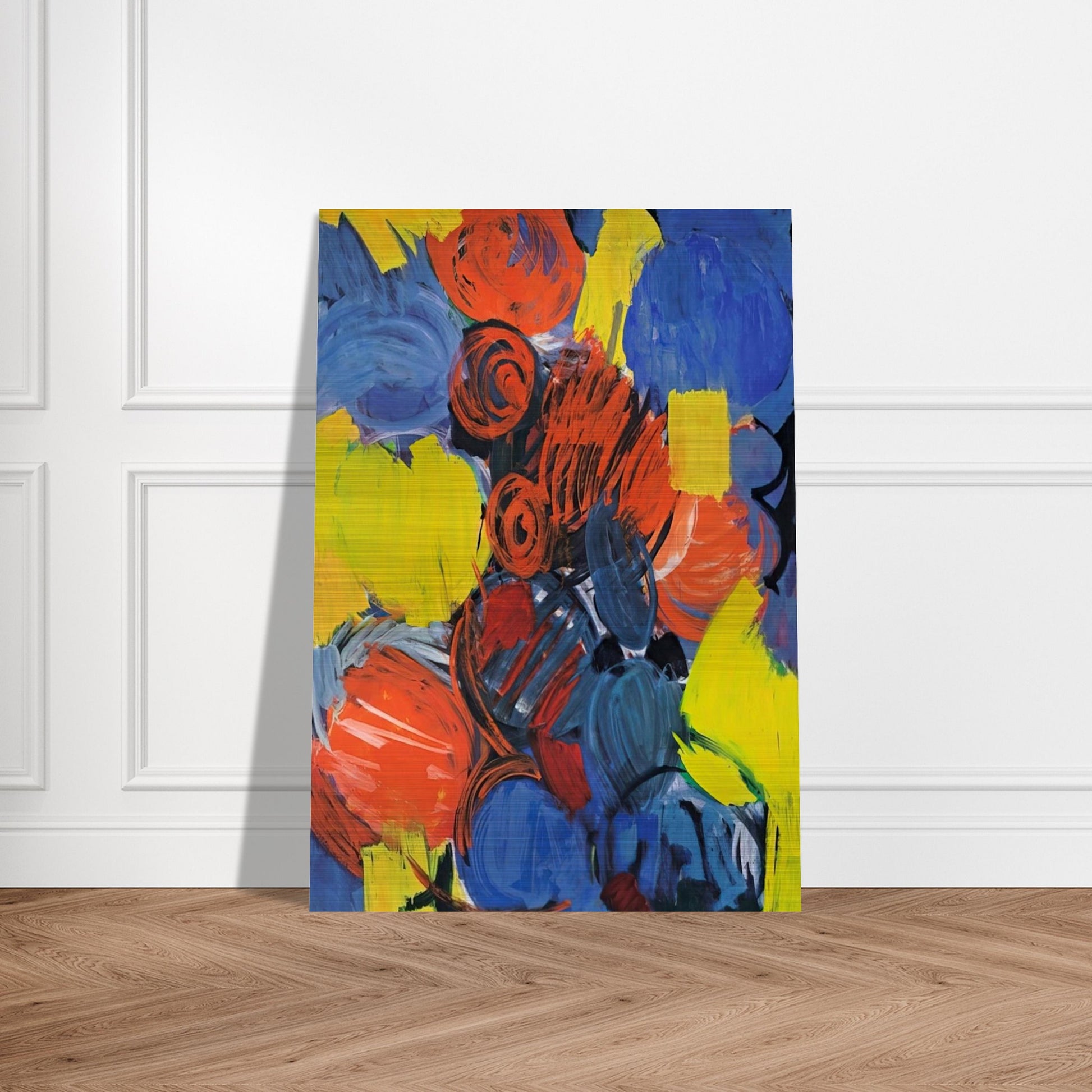 Weizengelb - 1962 - Ernst Wilhelm Nay Brushed Aluminum Print - 70x100 cm / 28x40 inches | Ernst Wilhelm Nay Aluminum Print | Ernst Wilhelm Nay Prints