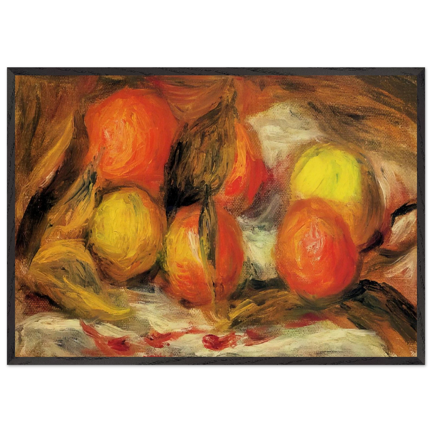 STILL LIFE N10 - Pierre-Auguste Renoir Framed Art Print – Black Wooden Frame - Default Title - -Framed Art Print