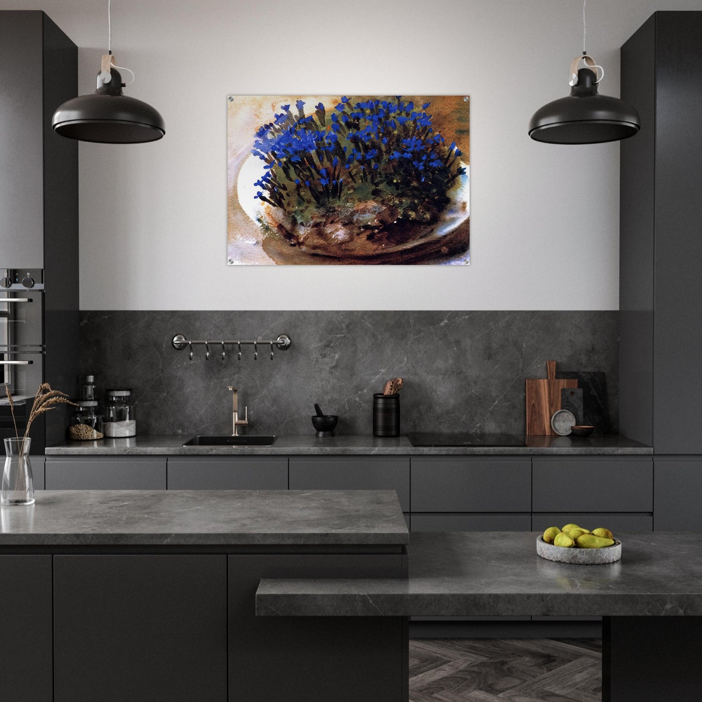 Blue Gentians - John Singer Sargent Acrylic Print - 70x100 cm / 28x40″ inches