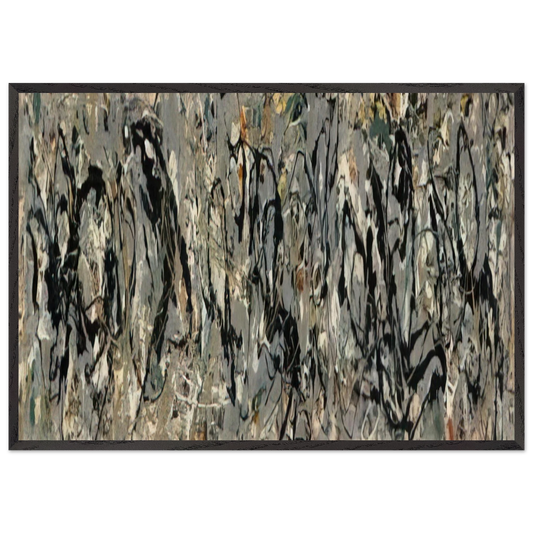 NUMBER 10 1949 - Jackson Pollock Framed Art Print – Black Wooden Frame - Default Title - -Framed Art Print