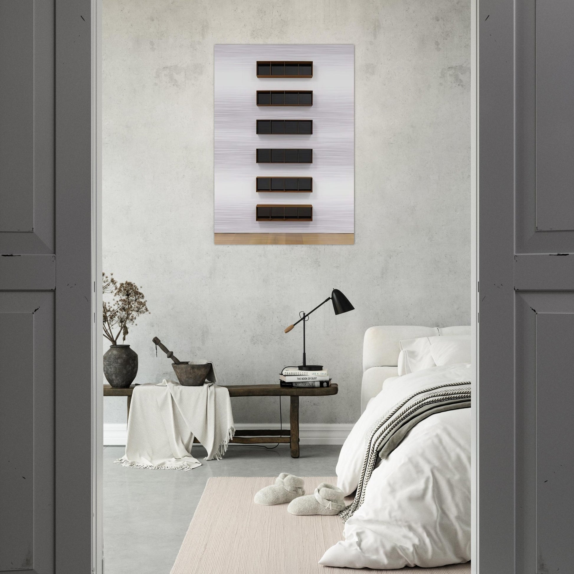 Untitled - 1994 - Donald Judd Brushed Aluminum Print - 70x100 cm / 28x40 inches | Donald Judd Aluminum Print | Donald Judd Prints