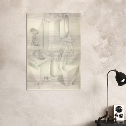 STILL LIFE WITH COFFEE MILL 1916 - Juan Gris Brushed Aluminum Print - 70x100 cm / 28x40 inches | Juan Gris Aluminum Print | Juan Gris Prints