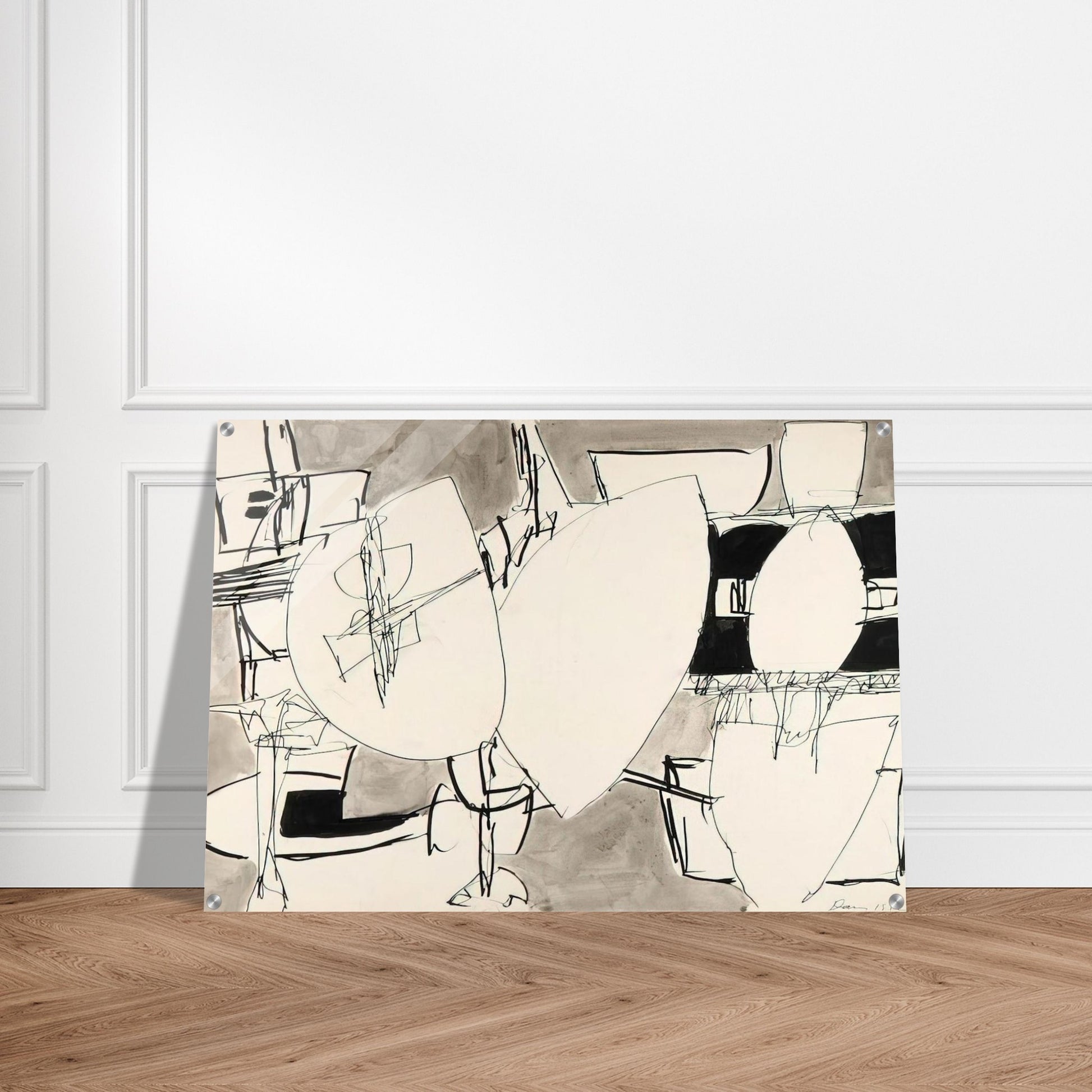 Inner Space - 1952 - Gene Davis Acrylic Print - 70x100 cm / 28x40″ inches | Gene Davis Wall Art | Gene Davis Prints