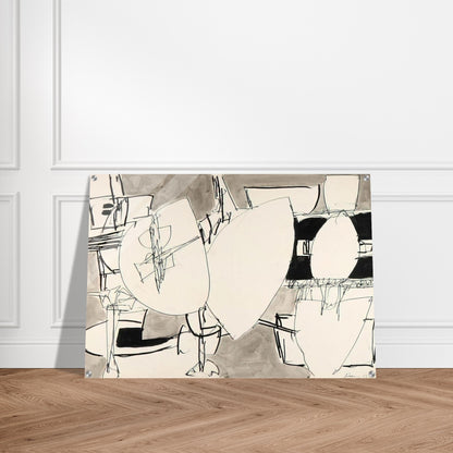 Inner Space - 1952 - Gene Davis Acrylic Print - 70x100 cm / 28x40″ inches | Gene Davis Wall Art | Gene Davis Prints