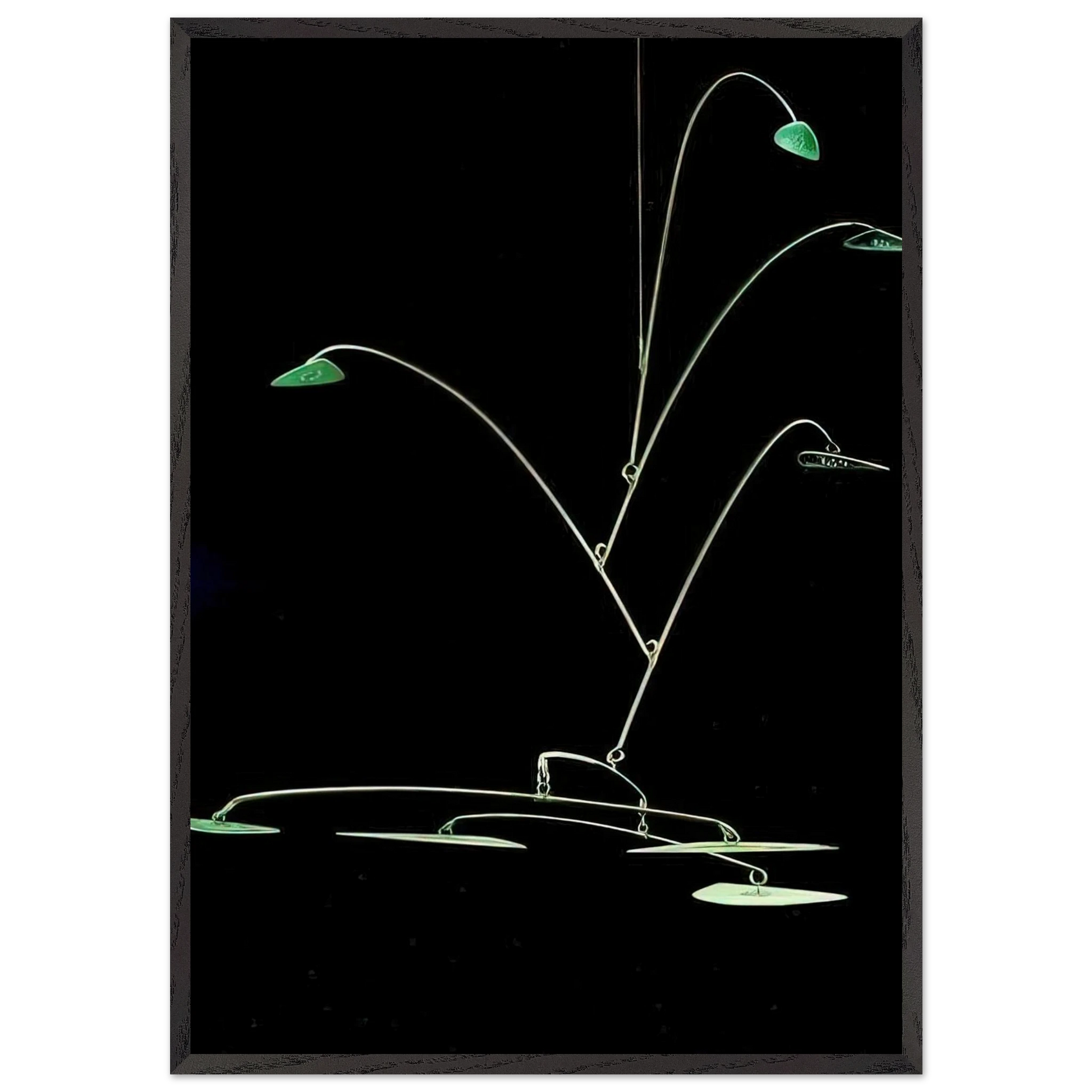 STAINLESS STEALER 1966 - Alexander Calder Framed Art Print – Black Wooden Frame - Default Title - -Framed Art Print