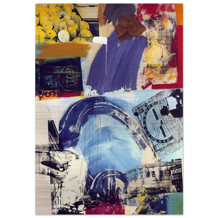 HARBOR - Robert Rauschenberg Brushed Aluminum Print - 70x100 cm / 28x40 inches | Robert Rauschenberg Aluminum Print | Robert Rauschenberg Prints