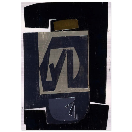 Big Grey - 1962 United States - Will Barnet Brushed Aluminum Print - 70x100 cm / 28x40 inches | Will Barnet Aluminum Print | Will Barnet Prints