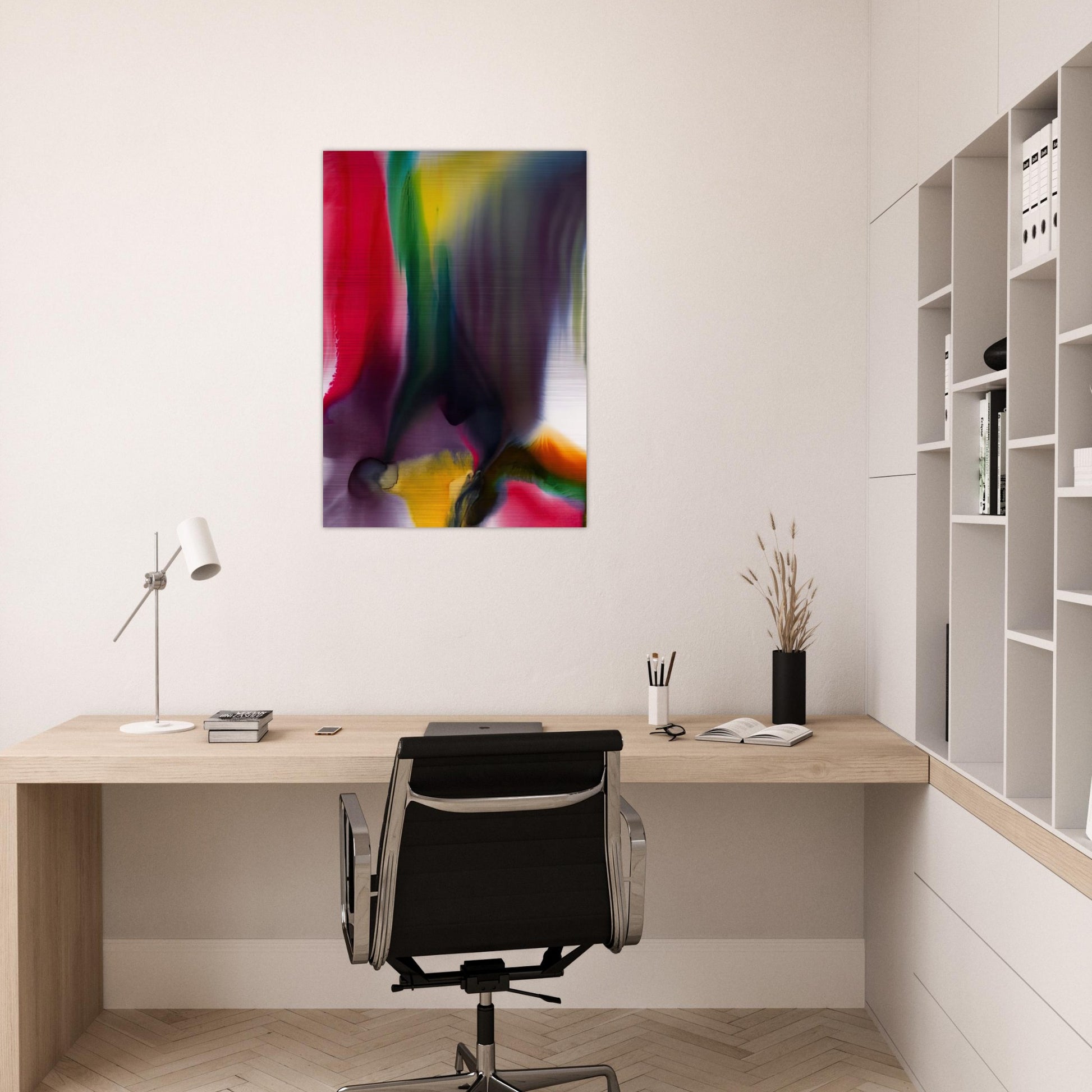 Phenomena Agate Bridge - 1978 - Paul Jenkins Brushed Aluminum Print - 70x100 cm / 28x40 inches | Paul Jenkins Aluminum Print | Paul Jenkins Prints