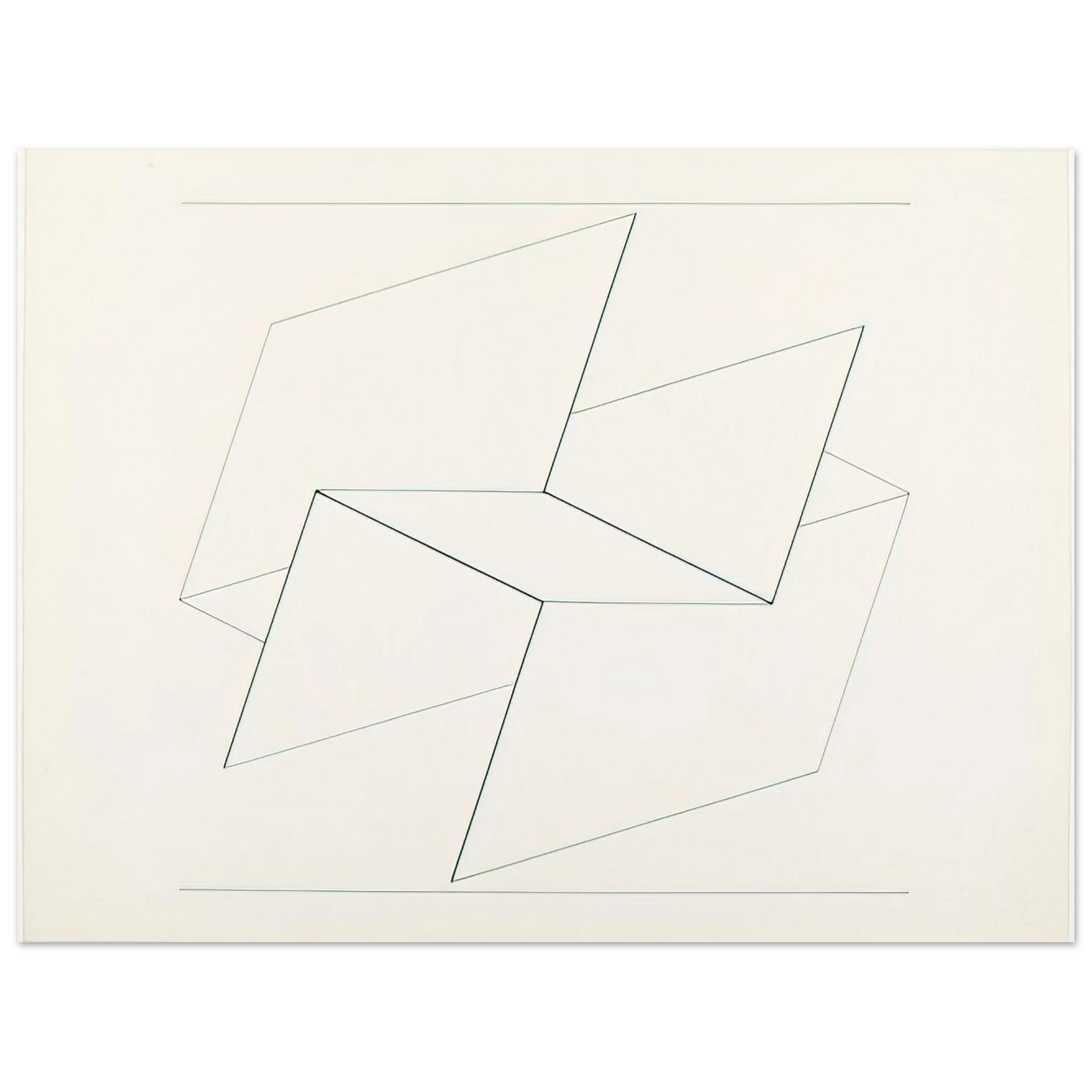 Josef Albers - STRUCTURAL CONSTELLATION VI 1960 Fine Art Poster - Default Title