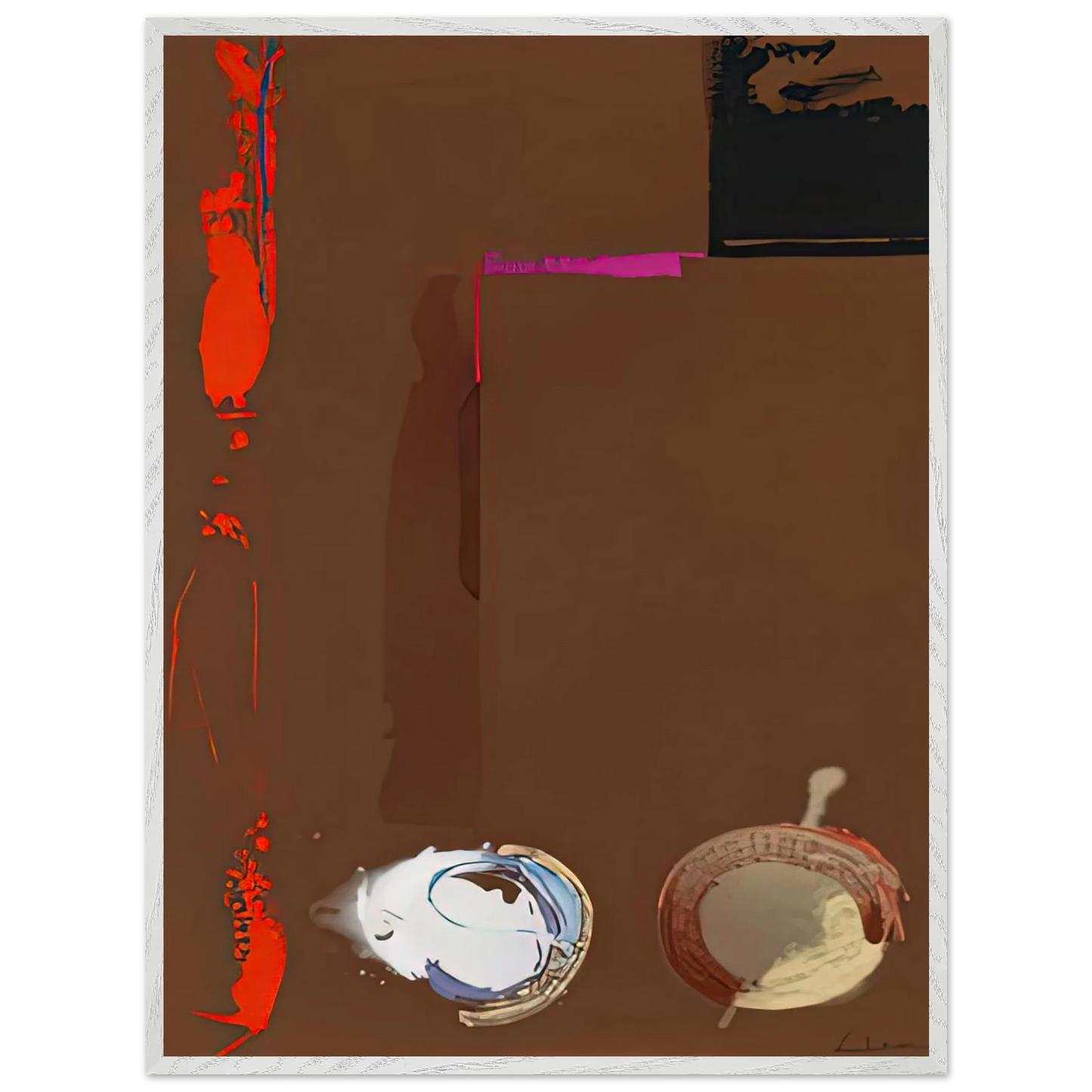 Helen Frankenthaler - Syzygy, 1987- Wall Art - 30x40 cm / 12x16 inches - Premium Wooden Framed Poster With Fine Art Paper - Wood frame