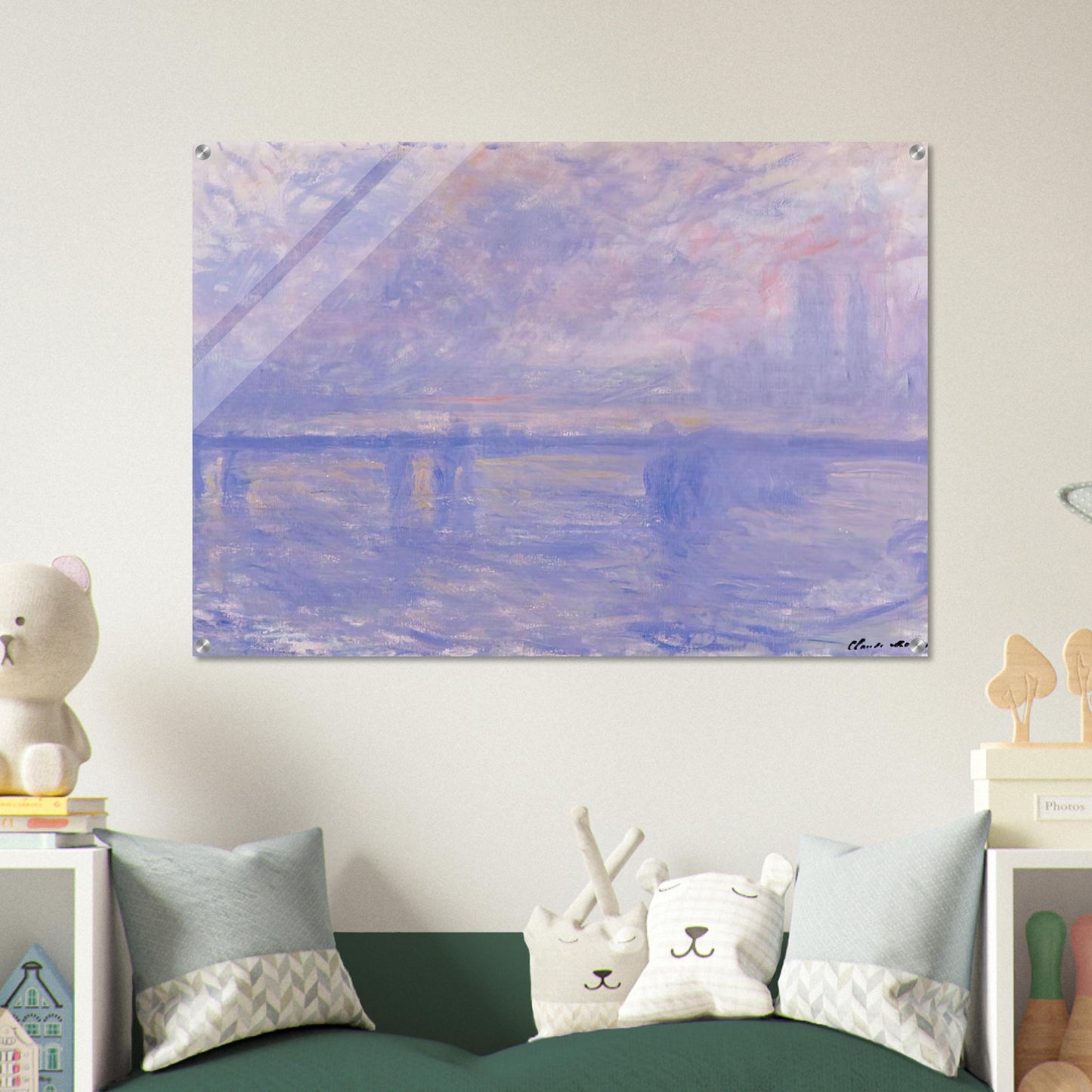 Charing Cross Bridge 09 - claude monet Acrylic Print - 70x100 cm / 28x40″ inches