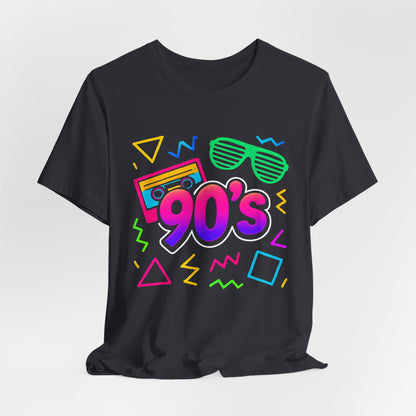 Musica old school anni '90 - vibrazioni arcade Classico anni '90 Vintage. Anni '90 Retro Mi piacciono gli anni Novanta Maglietta