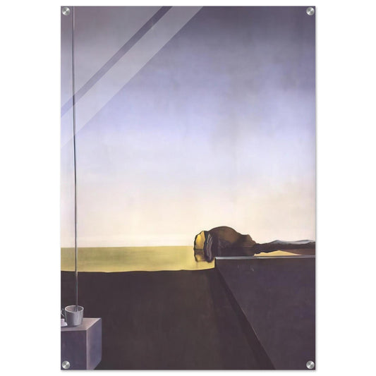 THE TRUE PAINTING OF THE ISLE OF THE DEAD BY ARNOLD B%C3%B6CKLIN AT THE HOUR OF THE ANGELUS - Salvador Dali Acrylic Print - 70x100 cm / 28x40″ inches | Salvador Dali Wall Art | Salvador Dali Prints