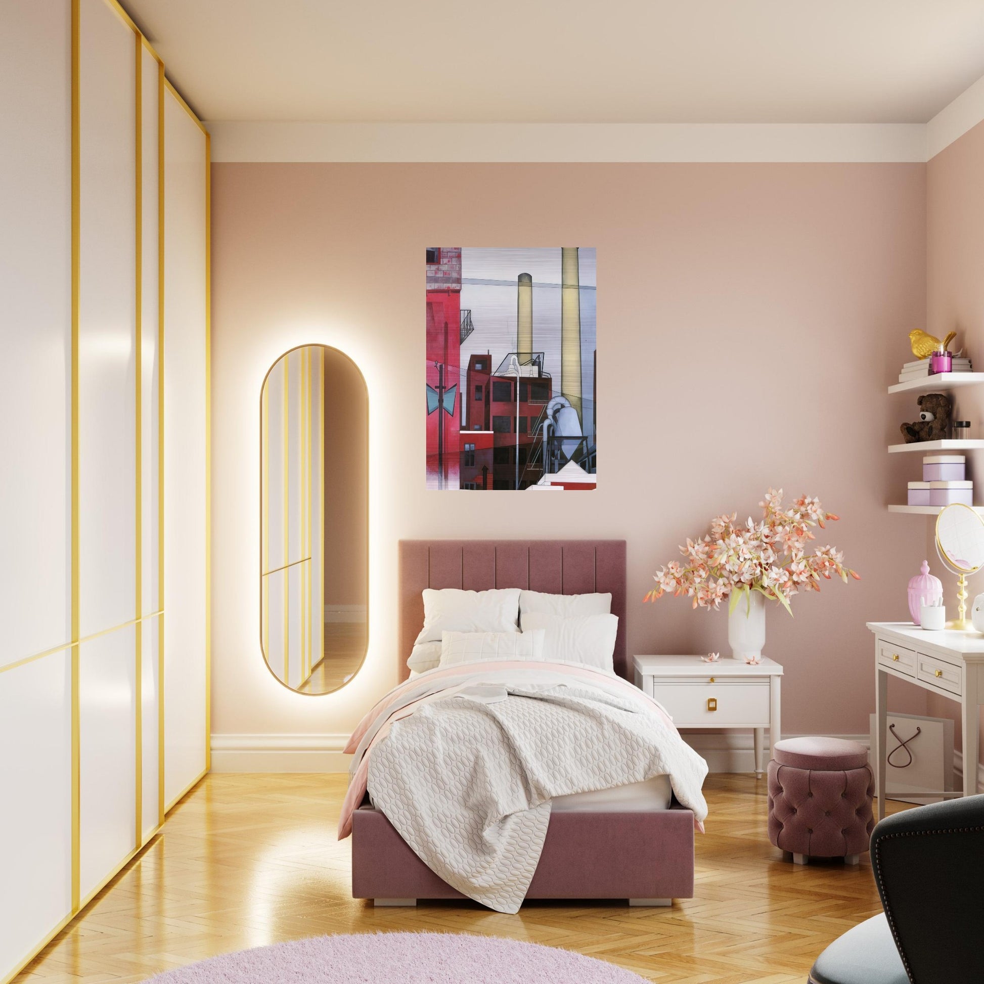 After All - 1933 - Charles Demuth Brushed Aluminum Print - 70x100 cm / 28x40 inches | Charles Demuth Aluminum Print | Charles Demuth Prints