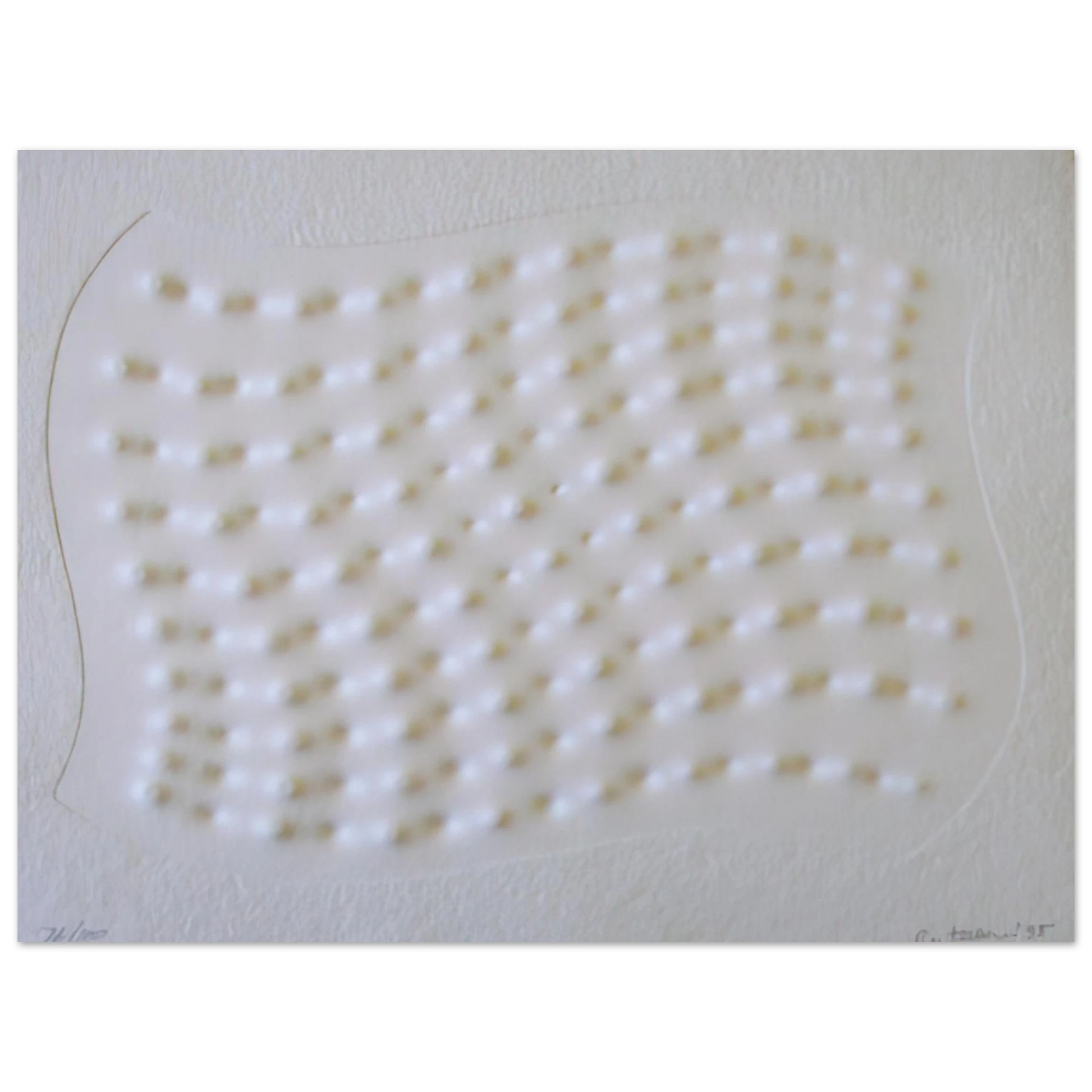 Enrico Castellani - Superficie III - 1995 Fine Art Poster - Default Title