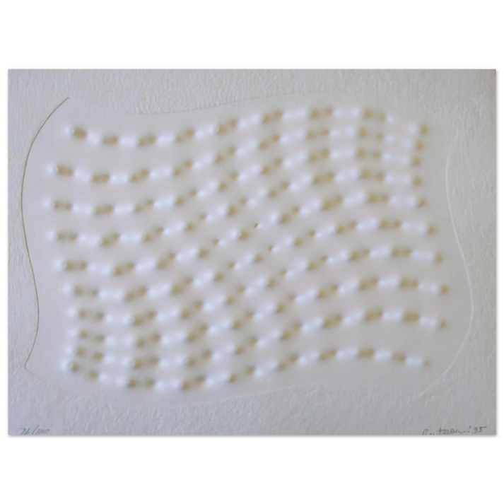 Enrico Castellani - Superficie III - 1995  75x100 cm / 30x40inches Fine Art Poster