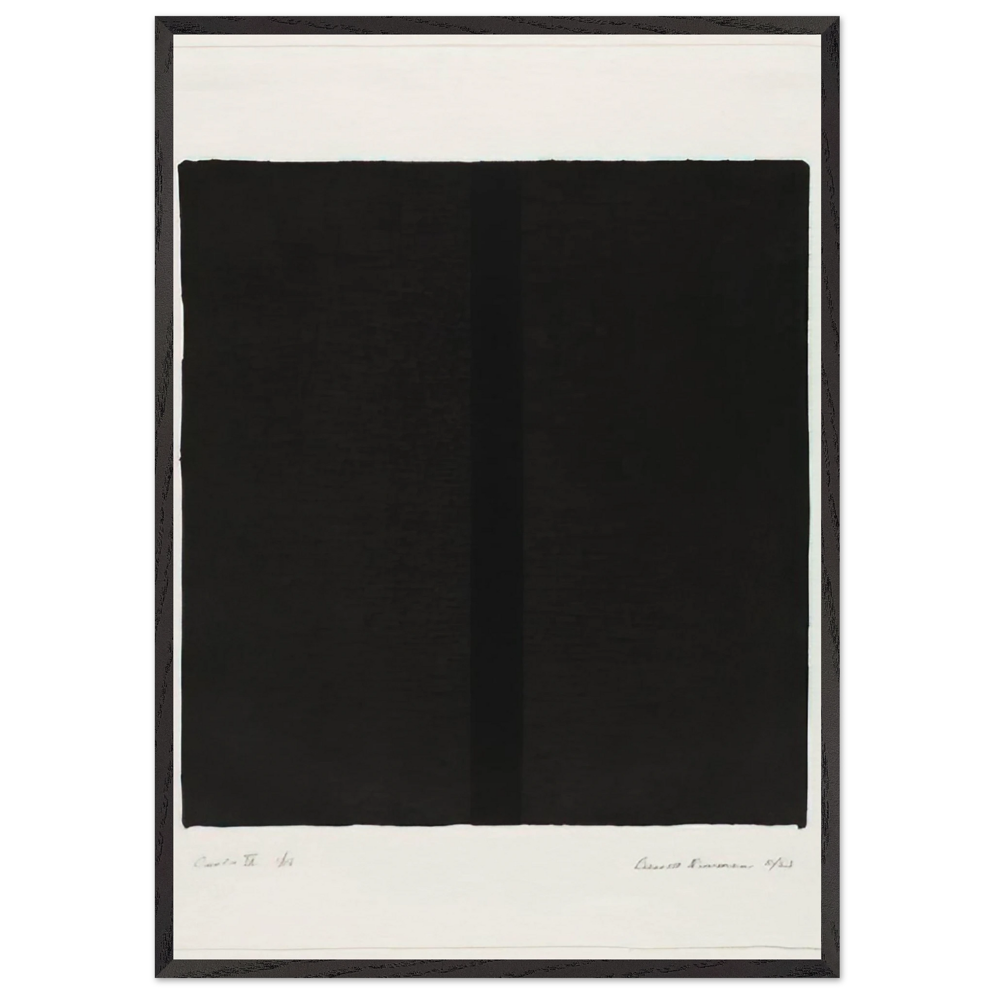 Canto IV - Barnett Newman Framed Art Print – Black Wooden Frame - Default Title - -Framed Art Print