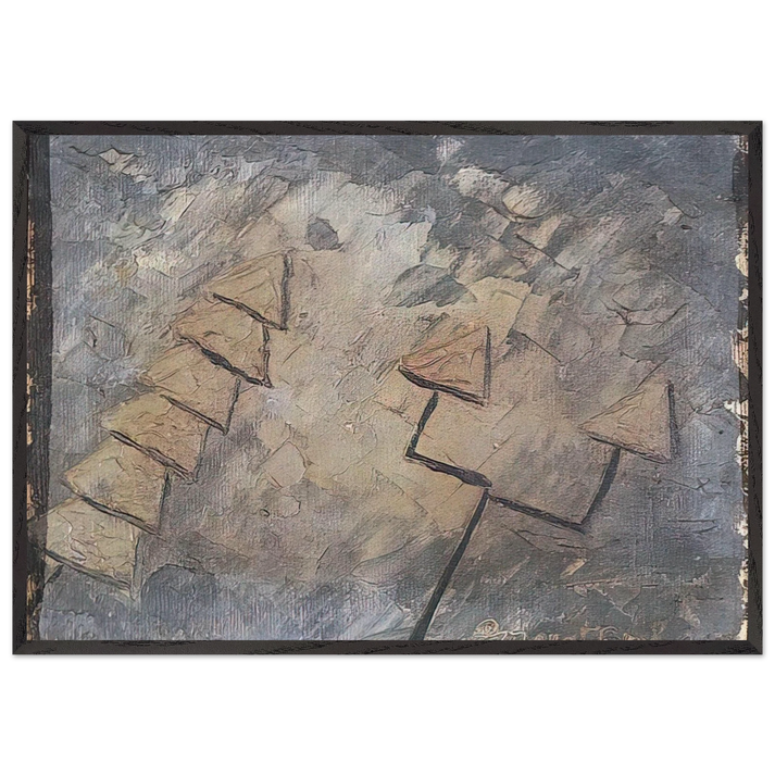 Untitled No 21 - 1947 - Forrest Bess 70x100 cm / 28x40 inches Framed Art Print – Black Wooden Frame