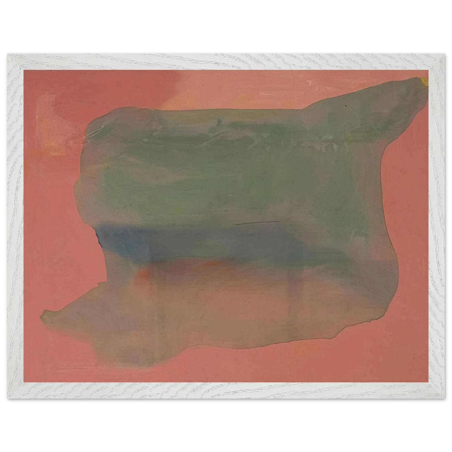Helen Frankenthaler - Yearning - 1973 Wall art - A2 (42 x 59.4  cm) - Premium Wooden Framed Poster With Fine Art Paper - Black frame