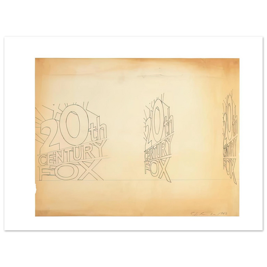 Edward Ruscha - TRADEMARK STUDY 1 1962 Fine Art Poster - Default Title
