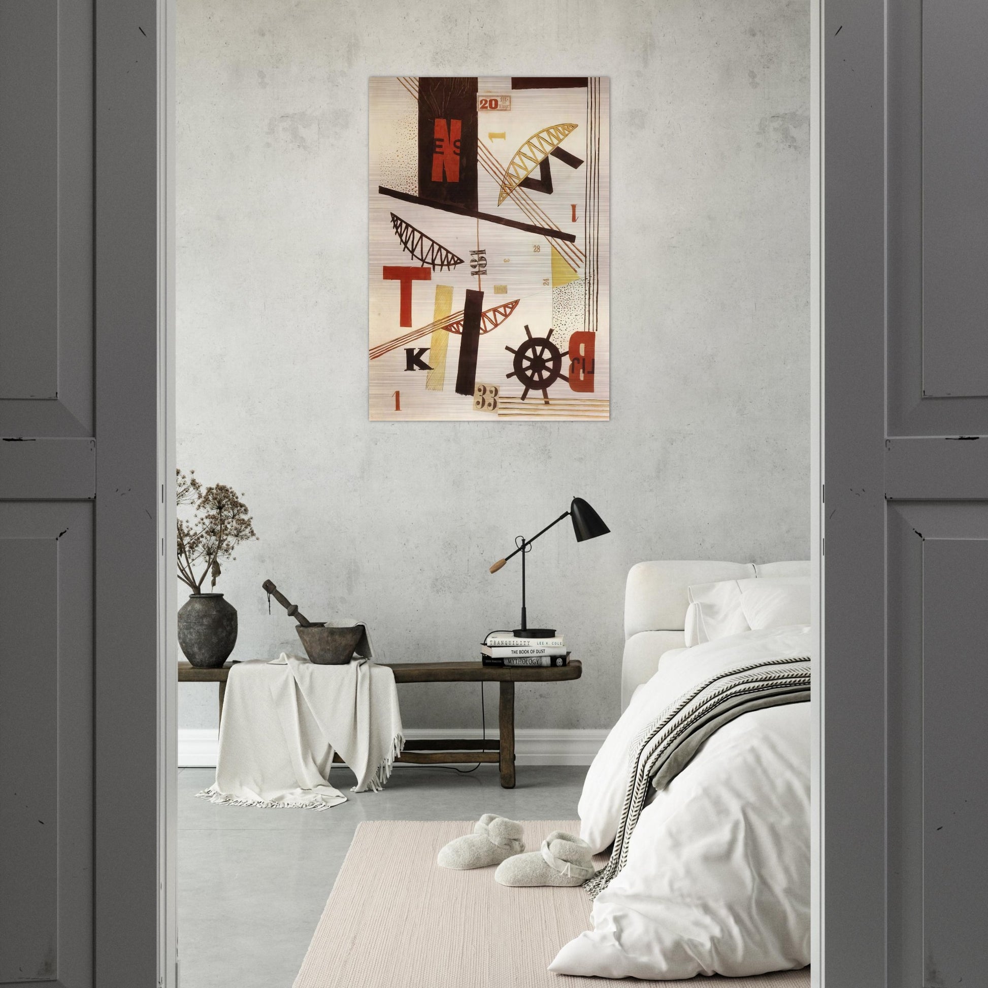 Hidak Bridges - Laszlo Moholy-Nagy Brushed Aluminum Print - 70x100 cm / 28x40 inches | Laszlo Moholy-Nagy Aluminum Print | Laszlo Moholy-Nagy Prints