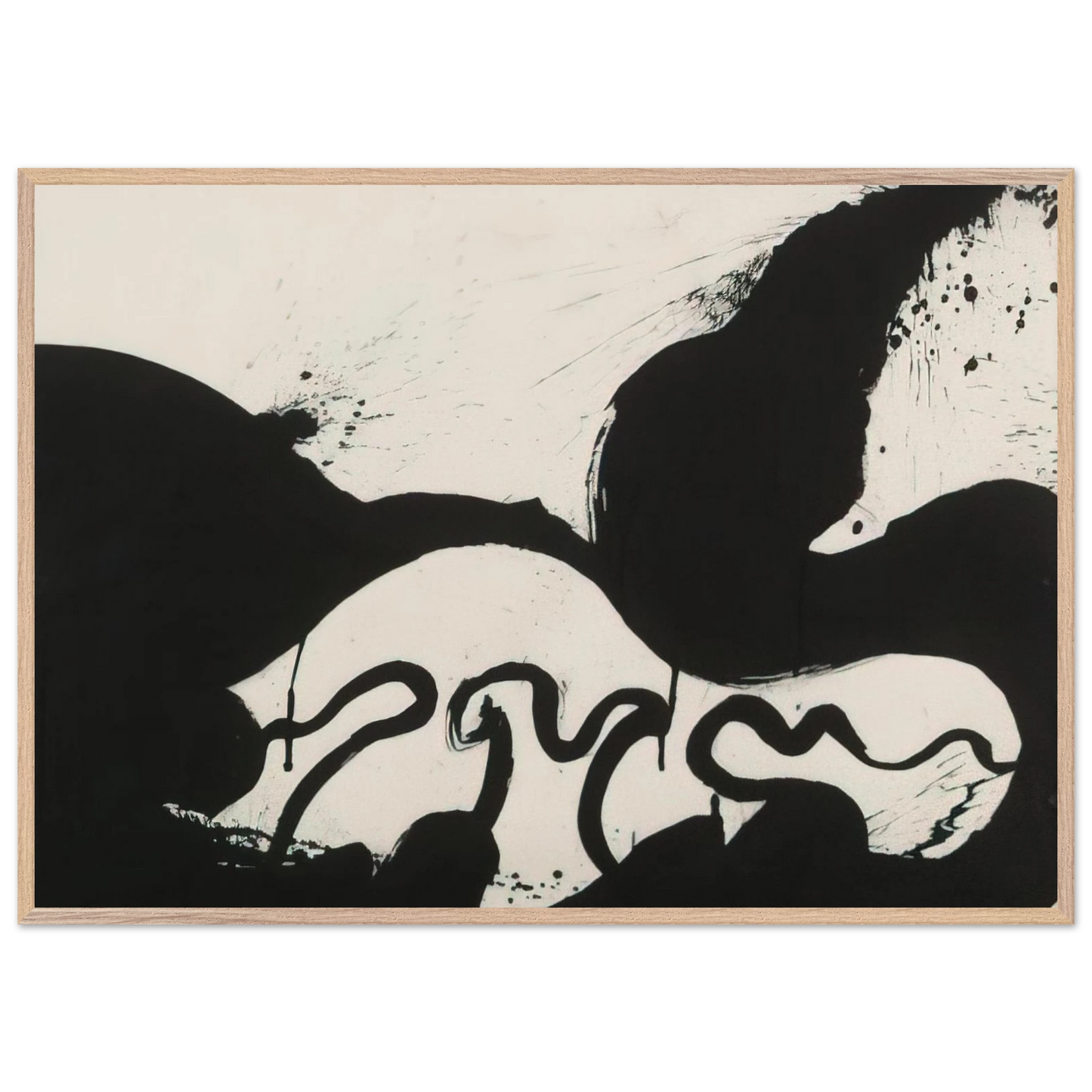 Helen Frankenthaler - Untitled - 1973 Wall art - A3 (29.7 x 42  cm) - Premium Wooden Framed Poster With Fine Art Paper - Wood frame