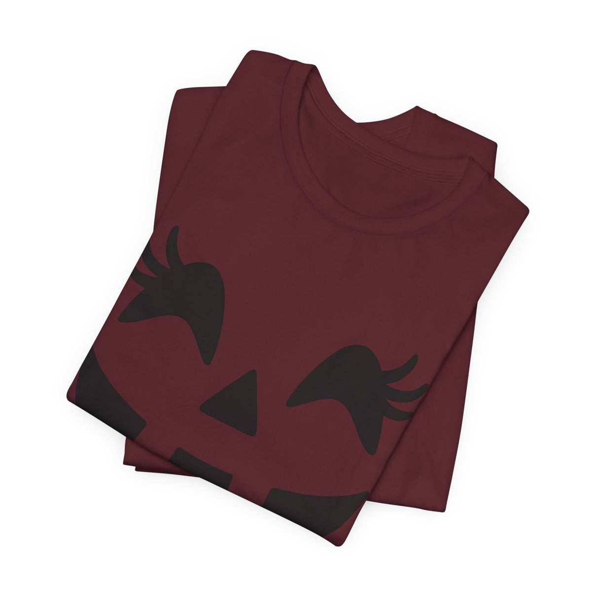 Jack O Lantern Face Pumpkin Eyelashes Halloween Women Girls T-Shirt