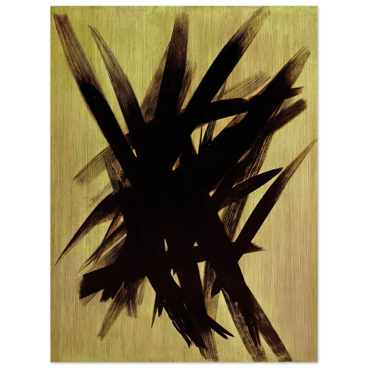 Hans Hartung - Untitled T1955-23 - 1955 Fine Art Poster - Default Title