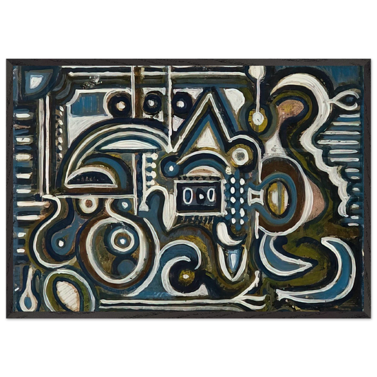 Untitled - 1930 - Richard Pousette-Dart Framed Art Print – Black Wooden Frame - Default Title - -Framed Art Print