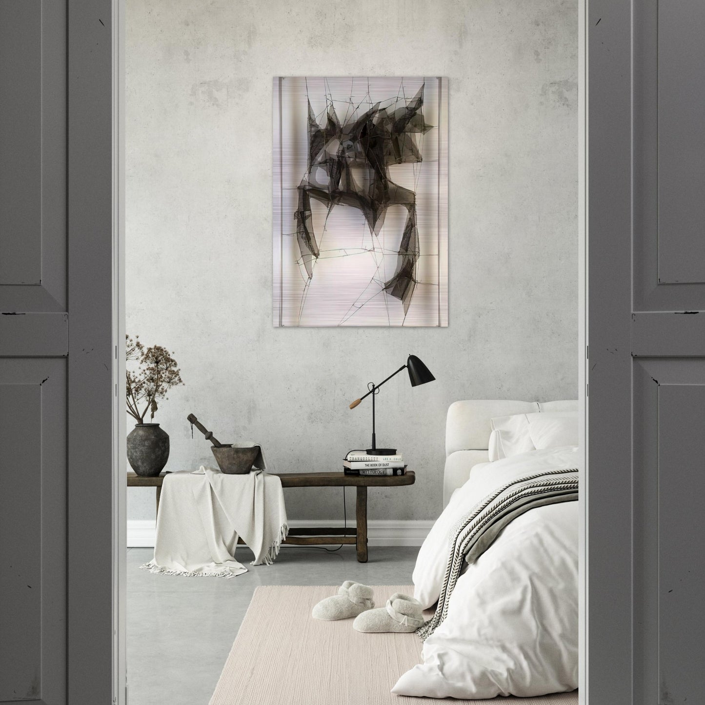 Metamorfosis Nocturno - 1960 - Manuel Rivera Brushed Aluminum Print - 70x100 cm / 28x40 inches | Manuel Rivera Aluminum Print | Manuel Rivera Prints