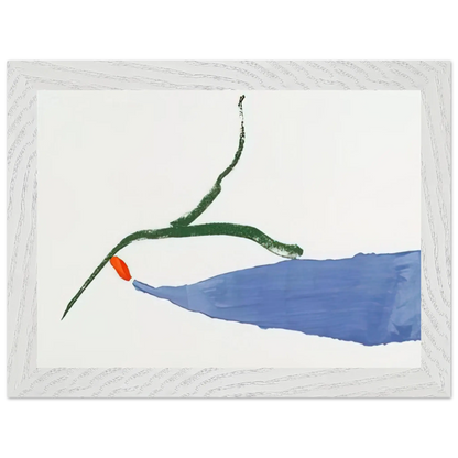 Helen Frankenthaler - A Little Zen - 1970 Wall art - 15x20 cm / 6x8 Inches - Premium Wooden Framed Poster With Fine Art Paper - White frame