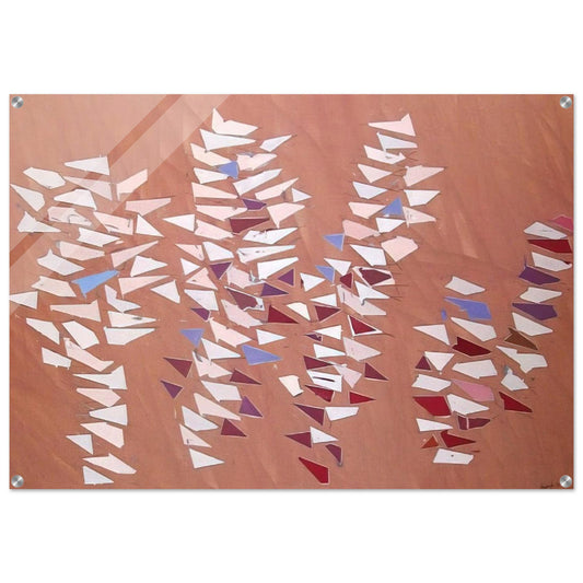 On Gray Pink - 1988 - Robert Goodnough Acrylic Print - 70x100 cm / 28x40″ inches