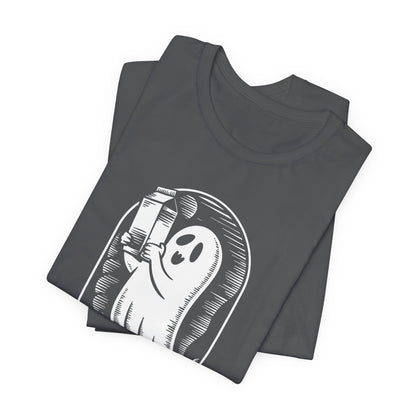 just a dad who always came back with milk halloween T-shirt - Maglietta Unisex in Jersey a Maniche Corte