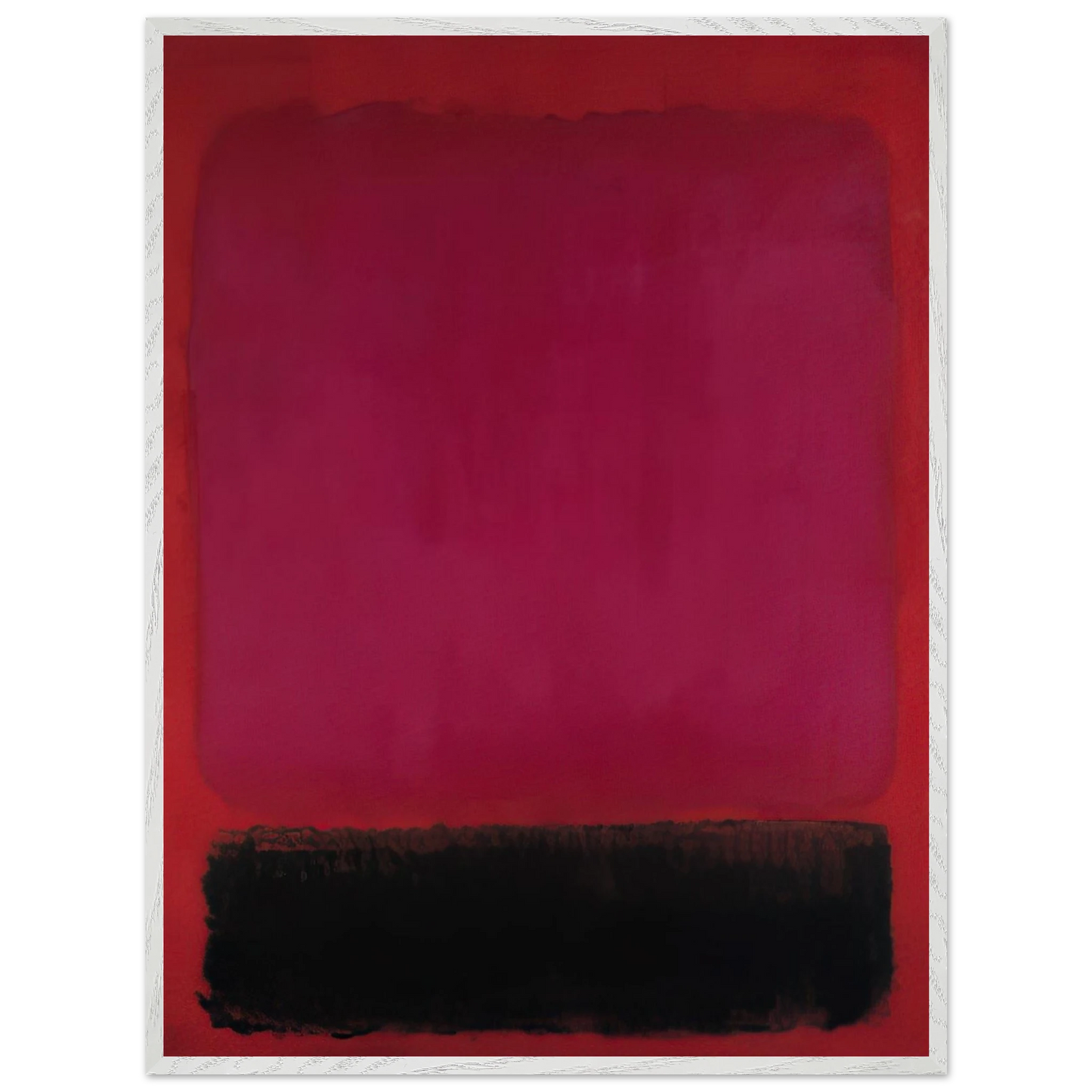 Helen Frankenthaler - Untitled - 1967 Wall art - 70x100 cm / 28x40 inches - Premium Wooden Framed Poster With Fine Art Paper - White frame
