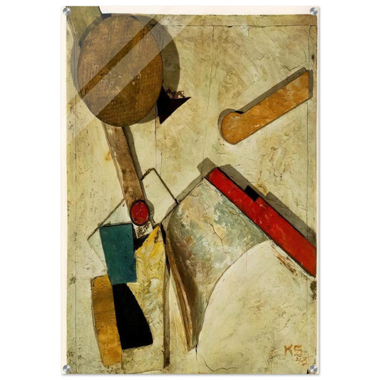 HEAVY RELIEF 1945 - Kurt Schwitters Acrylic Print - 70x100 cm / 28x40″ inches