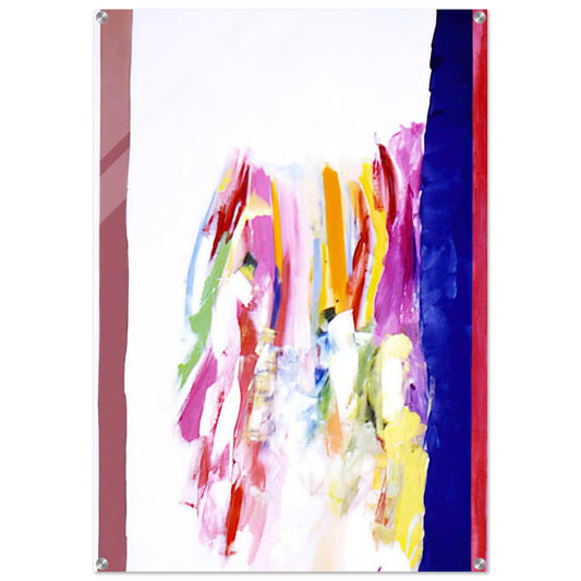 Jubilant Blue - 1972 - Ronnie Landfield Acrylic Print - 70x100 cm / 28x40″ inches | Ronnie Landfield Wall Art | Ronnie Landfield Prints