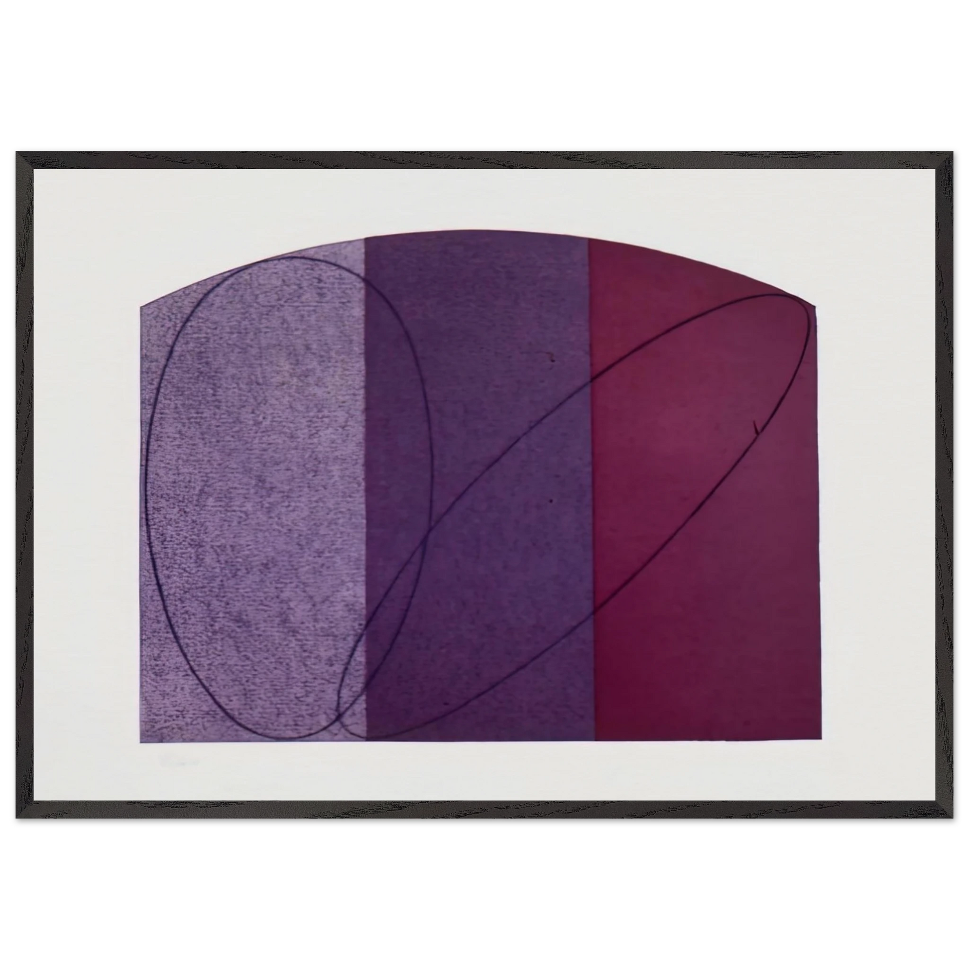 UNTITLED FCPA 1995 - Robert Mangold Framed Art Print – Black Wooden Frame - Default Title - -Framed Art Print